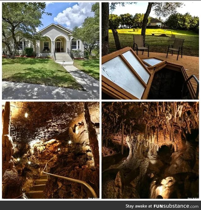 This house in San Antonio comes with it's own cavern