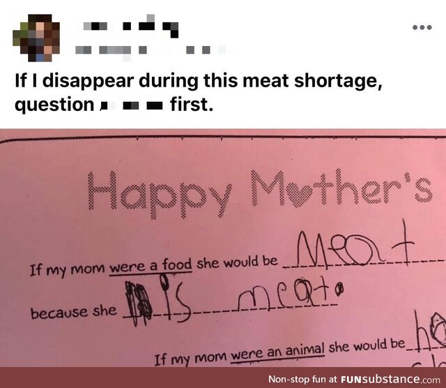 Brutally honest kindergartener on Mother’s Day