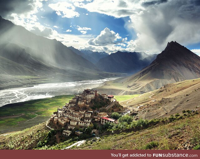 Remote tibetan monastery