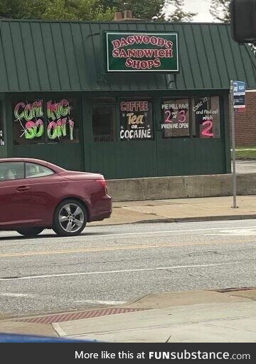 Coffee, tea, or cocaine!