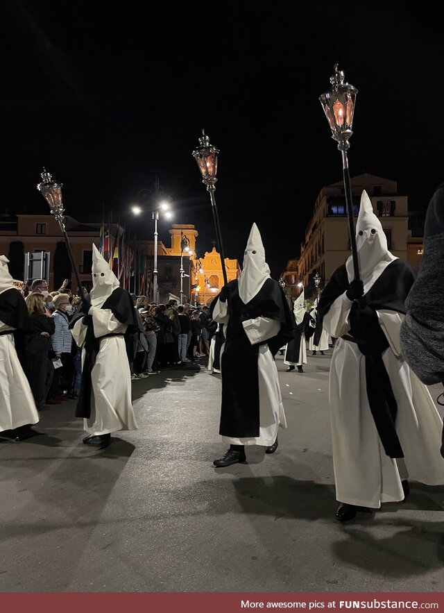 Holy Thursday procession in Sorrento Italy (OC)