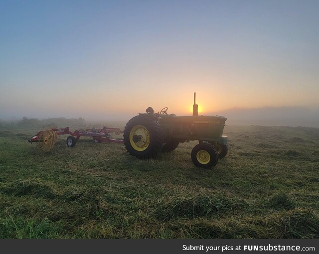 [OC] Sunrise on the Farm