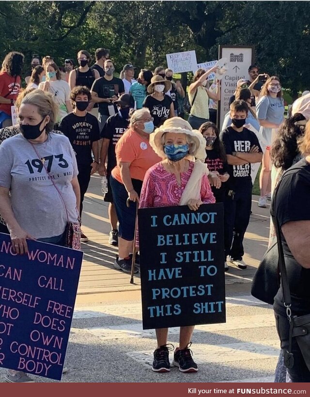 At the Women’s March in Austin, Texas