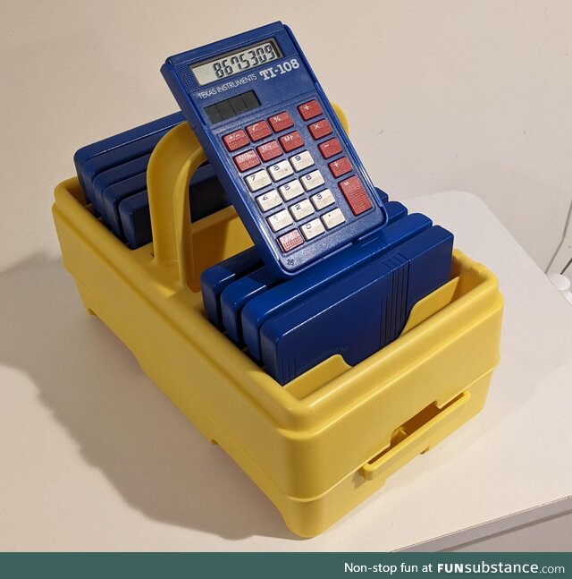 Old School solar powered calculators TI 108