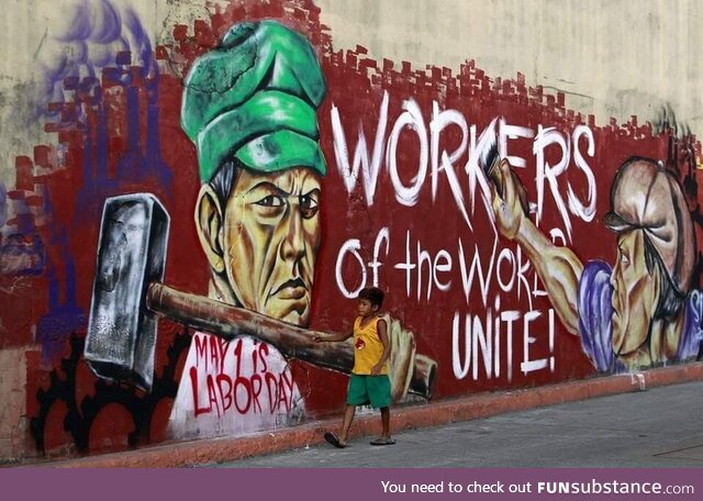 May Day mural in Manila, Philippines