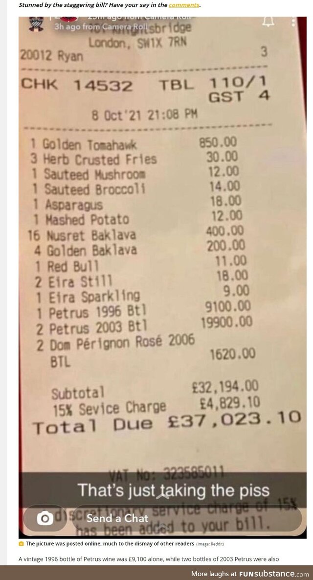 The most outrageous part of this is the £11 ($15) Redbull