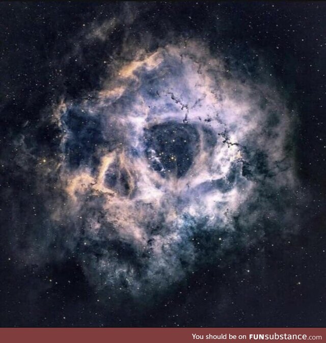 Rosette Nebula – A Human Skull shaped Nebula with a Radius of 65 lightyears