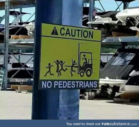 No pedestrian