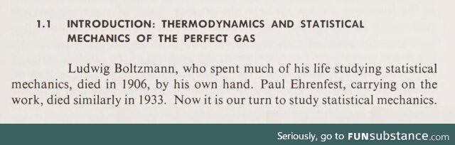 The first paragraph of a physics textbook in 1975