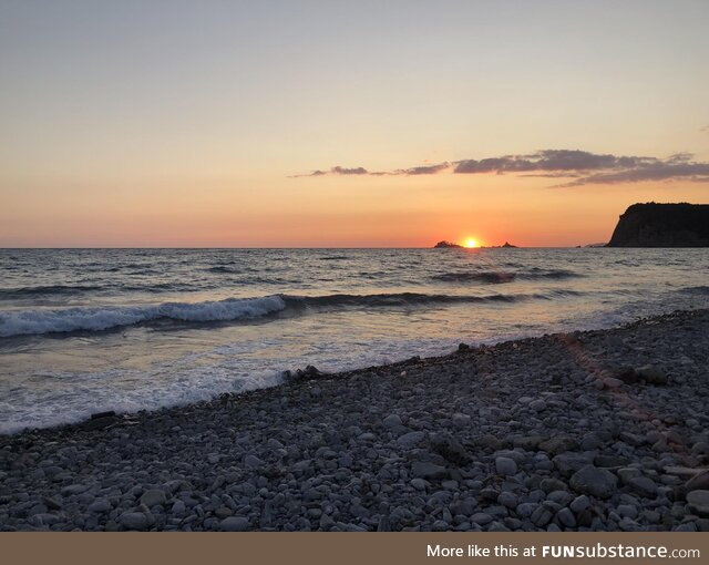 Sunset on a Croatian beach :)