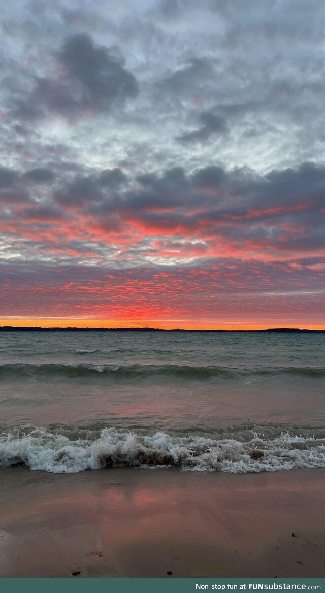 Beautiful Sunset from the State of Michigan [OC]