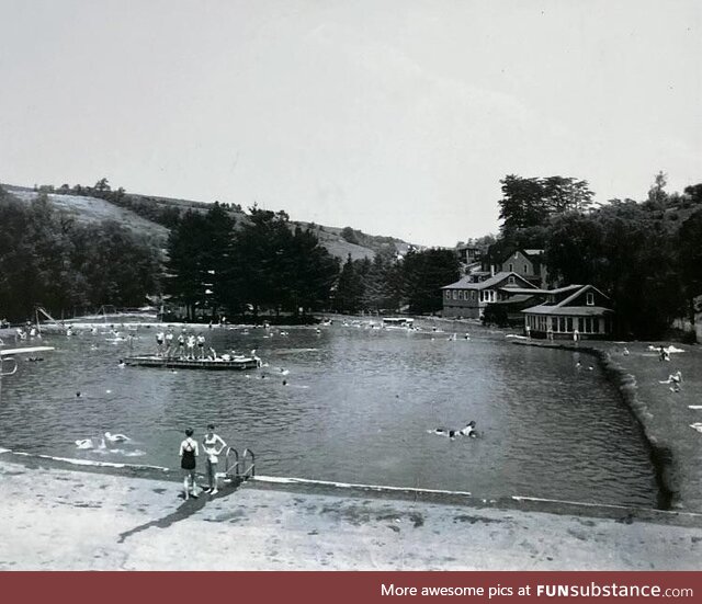 Willow Lake pool in Schuylkill County, Pennsylvania (1930s)