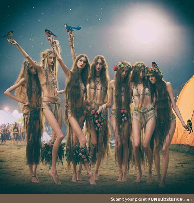 Rainbow Gathering by LARRY CARLSON