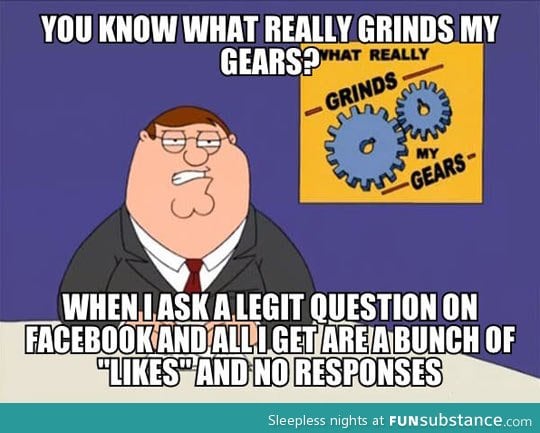 Asking questions on facebook