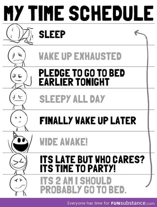 My daily schedule