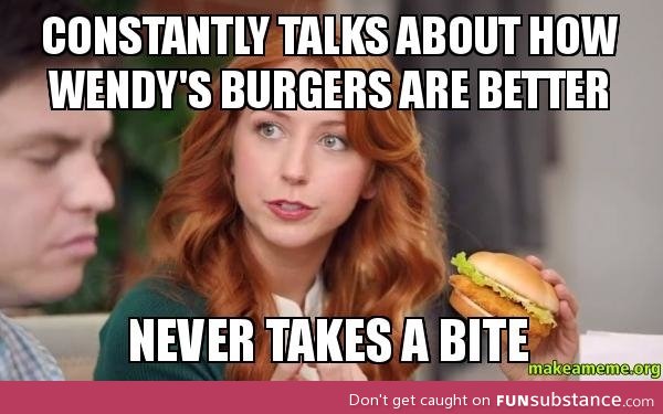 Something I've noticed about wendy's commercials