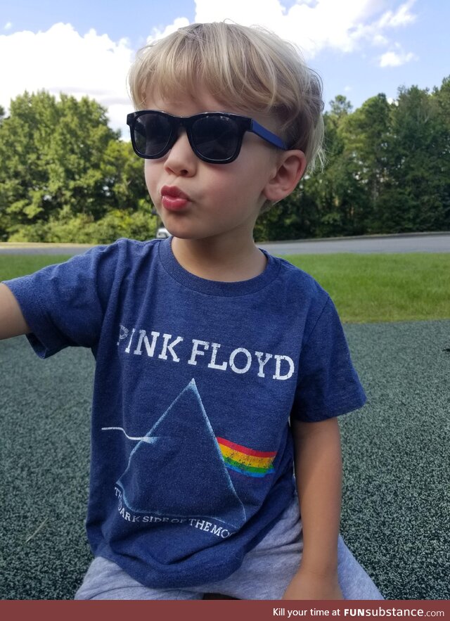 I think my son is going to be cooler than me!