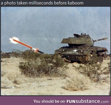 A photo was taken milliseconds before kaboom