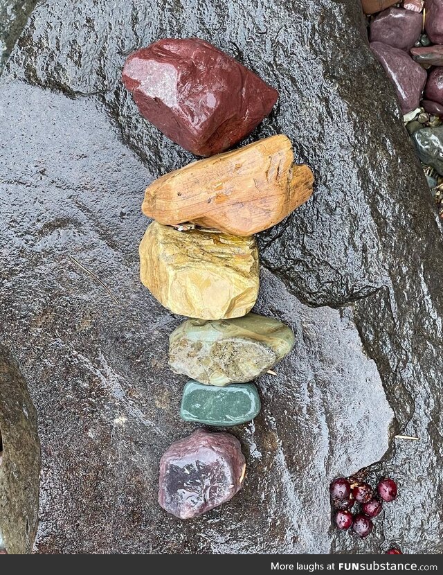 Rocks. McDonald Lake, MT. These are the actual natural colors