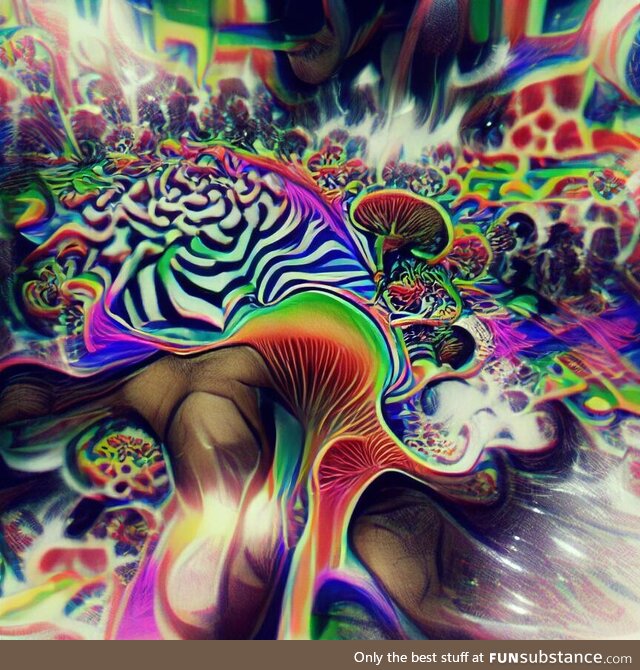 An image created by an ai through the word psychedelic