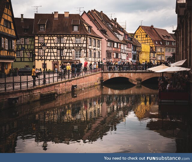 The Beautiful architecture of Colmar in France