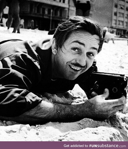 Walt Disney and his 8mm camera, 1941