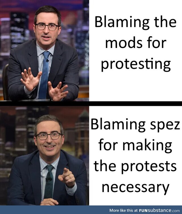 Taking the new John Oliver template out for a spin