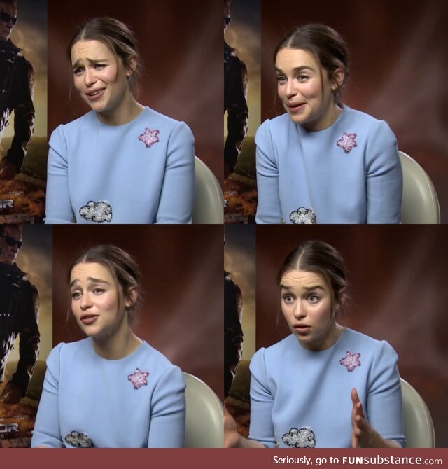 Emilia Clarke's expressive eyebrows