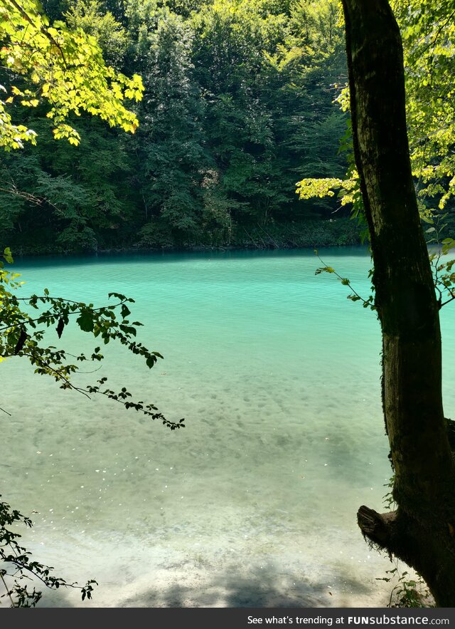 Soca River in Slovenia. Sometimes the colors seem unreal