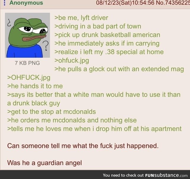 Anon meets his Guardian Angel