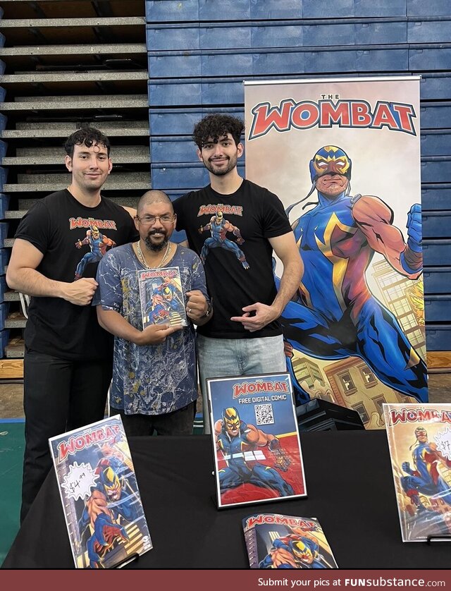 First time signing our comic book for a fan! Such an amazing experience as a self