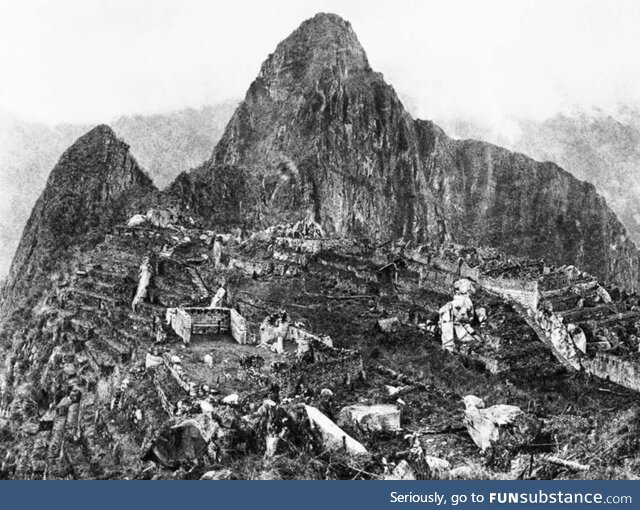 The first photograph of Machu Picchu, 1911