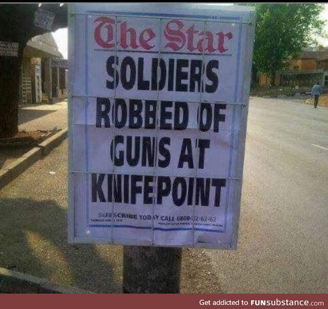 Must have been big knives