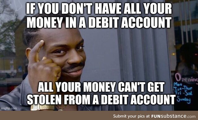 Keep most of it in your savings account