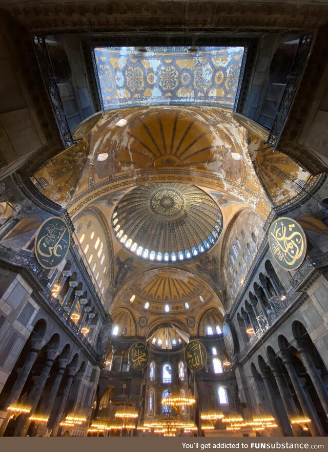 The most mesmerizing ceiling - hagia sophia, istanbul - turkiye