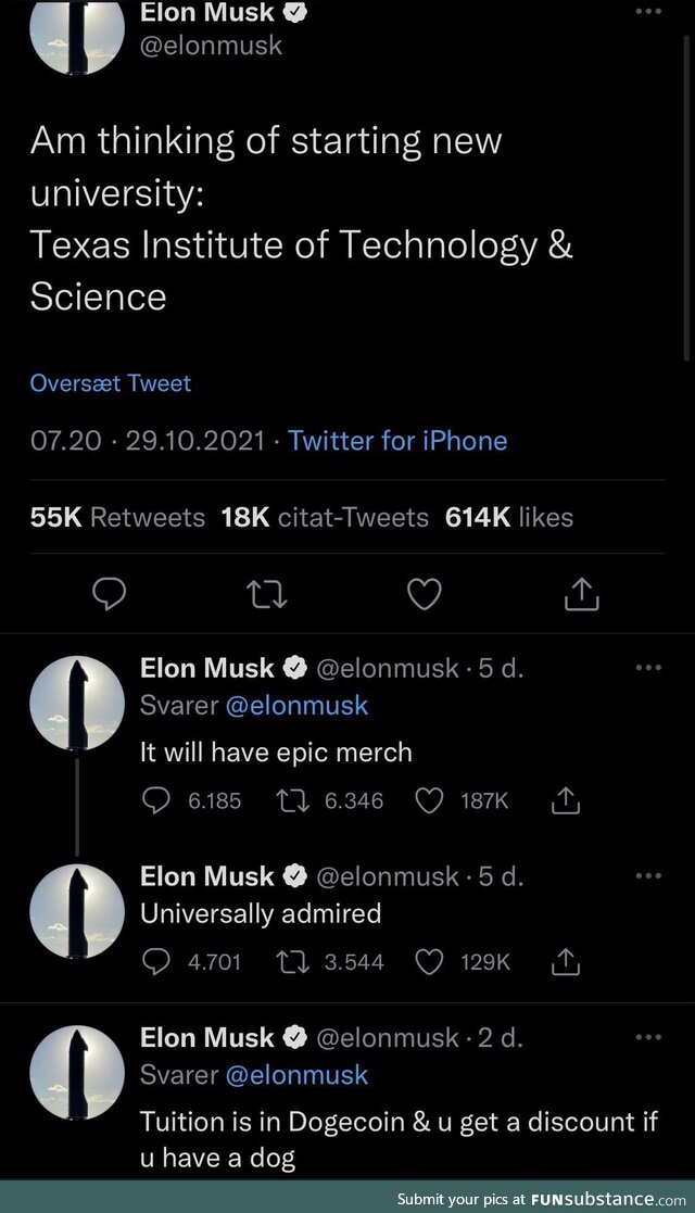 Elon being Elon