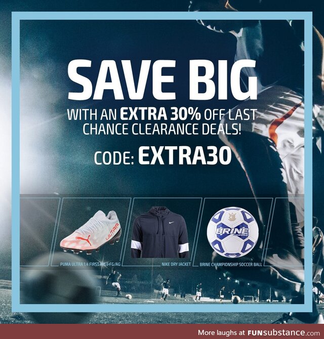 Score huge savings on last chance clearance deals! Stock up on gear from the biggest