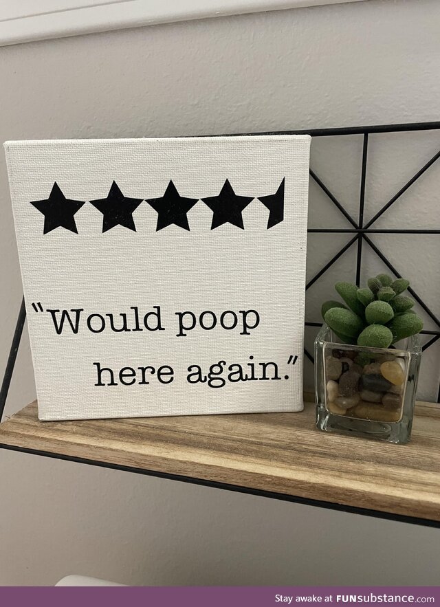 (OC) Saw this in a friend’s bathroom