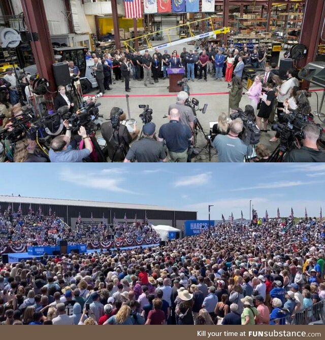 JD Vance vs Kamala Harris in Eau Claire, WI