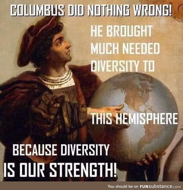 Happy Columbus Day, bloody colonials