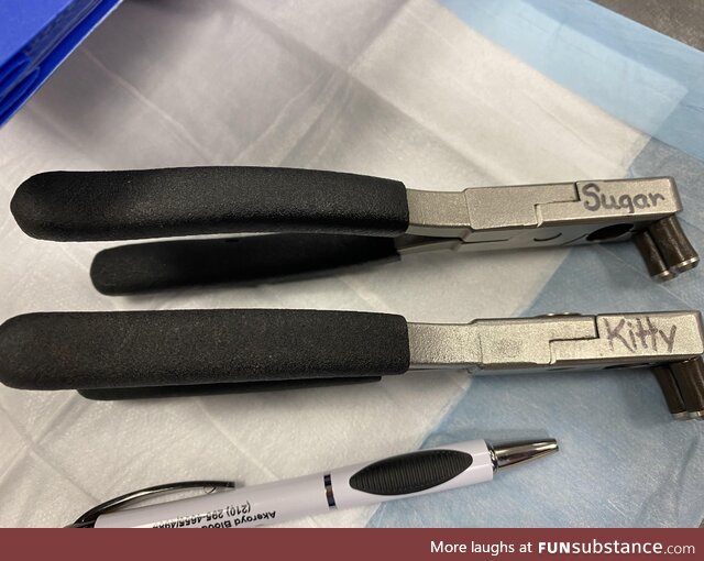 These tools we use in the blood donor center are called ‘Strippers’, so naturally