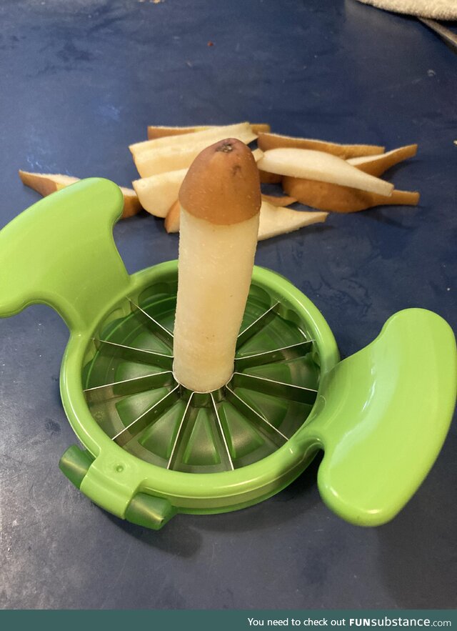 Used an Apple Slicer to Slice a Pear for Breakfast…