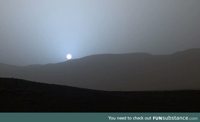 We are the first human beings to ever see a sunset on Mars