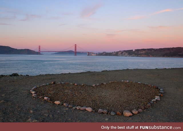 [OC] the Golden Gate Bridge at sunset