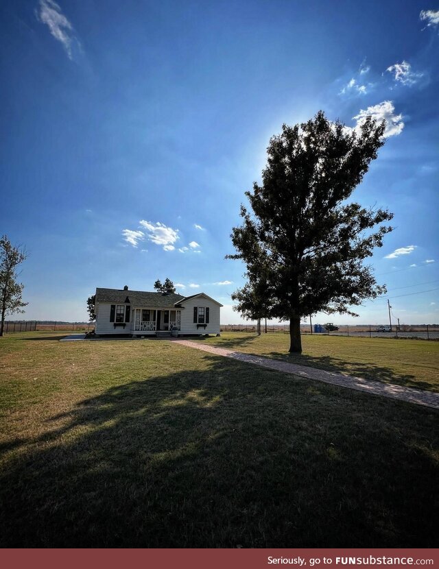 Childhood home of Johnny Cash in Dyess, Arkansas