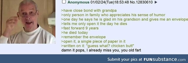 Anon has a Grandpa