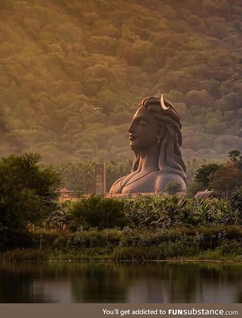 A glimpse at Adiyogi. A 112ft in the Valleys of South Asia