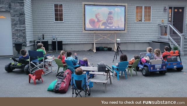 A drive-in theater for the kids