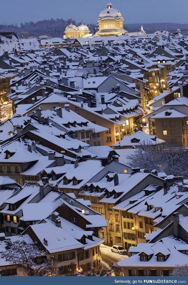 A snowy evening in paris