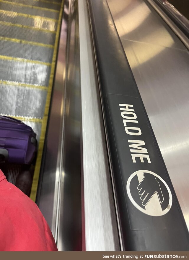 The escalators on the London Underground are so damn needy